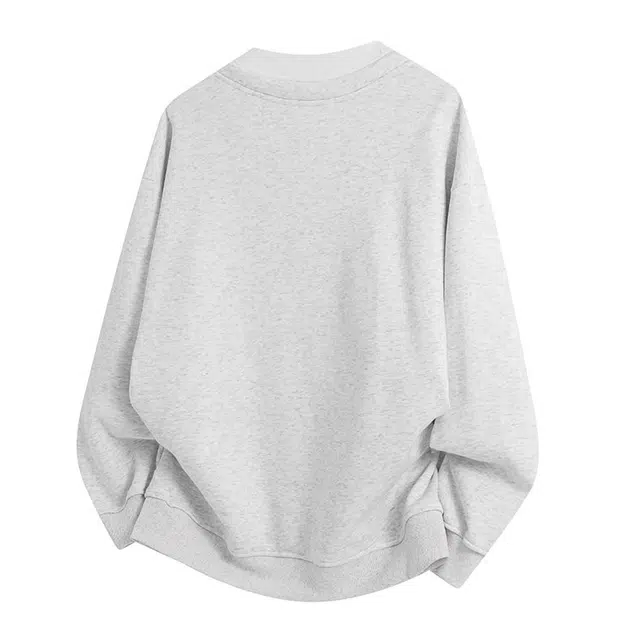 零氏 美式高街结构假两件设计潮流时尚百搭宽松休闲运动基础款长袖卫衣 男女同款