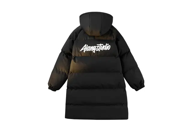 徐太浪 美式中长款过膝保暖面包服侧边撞色条纹设计感加厚连帽上衣外套棉服 男女同款