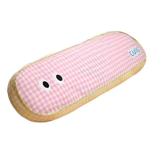 小彩熊 卡通条纹大眼睛 多巴胺可爱表情 玩偶周边