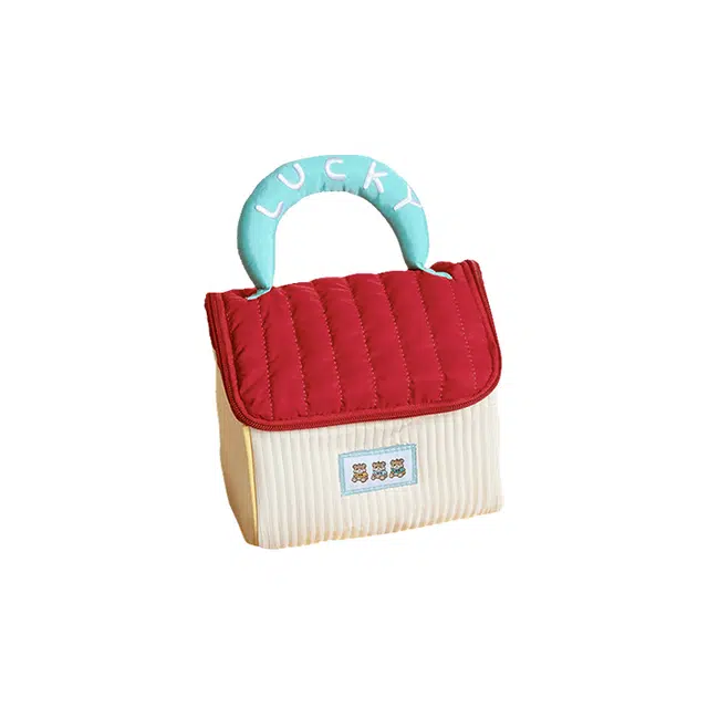 心水好物可爱房子化妆包防泼水涤纶旅行便携式手提包大容量收纳袋洗漱包