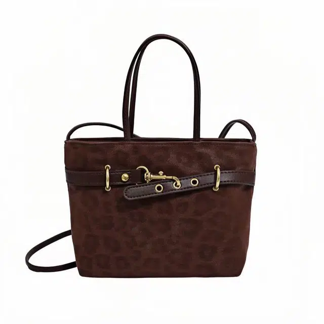 捷朗仕 精致外出小拎包时尚单肩斜挎包 小众设计 手提包 女款 豹纹咖/豹纹黑