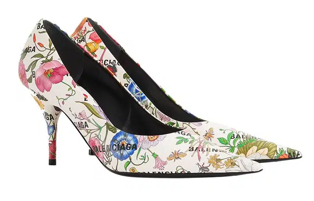 Balenciaga x Gucci The Hacker Project Knife Floral White