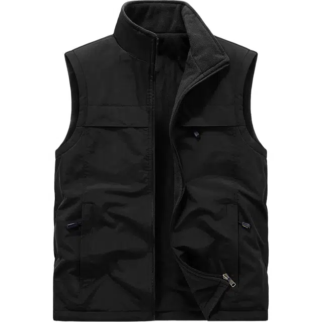 海尔斯 户外休闲简约百搭马甲 男款