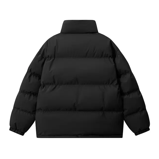 太子龍 加厚立领简约保暖情侣休闲时尚面包服棉服 男女同款