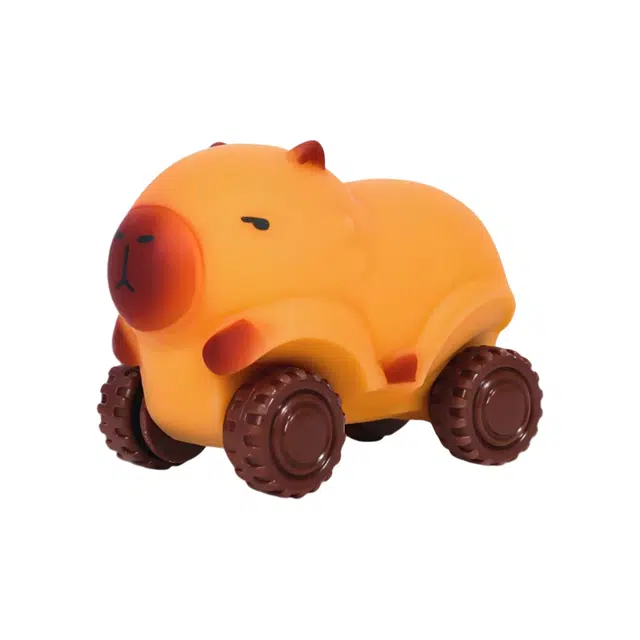 幽幽谷娜娜 新款玩具创意搞怪 卡皮巴拉 拉拉车四轮惯性滑行车 捏捏乐按按乐