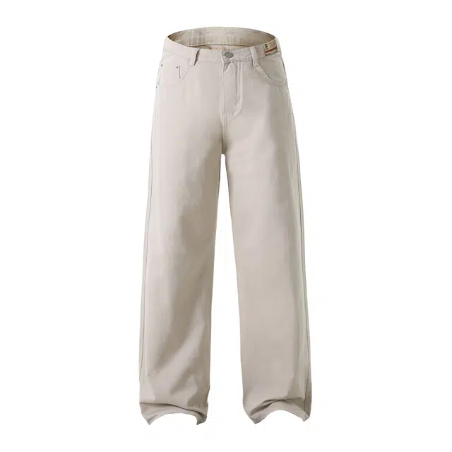 大卫贝肯 美式经典高街潮流基础款纯棉直筒百搭长裤休闲裤 男女同款