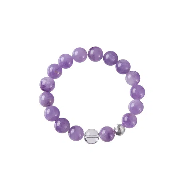 子婳 紫韵流光薰衣草诸事顺逐招桃花转运珠新式经典小清新浪漫甜美轻奢优雅气质百搭串珠#好运 紫水晶 手串 女款