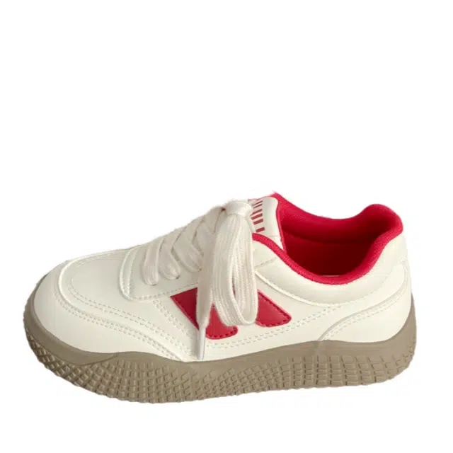 拾伍象 小众百搭低帮学生运动小白鞋 厚底板鞋 女