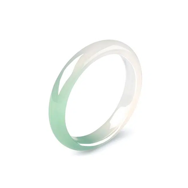 京华录 青山黛 国潮古典宫廷风 汉服旗袍百搭渐变美人镯 国风高级感贵妃镯 水润显白气质温婉圆#好运 琉璃 手镯 女款