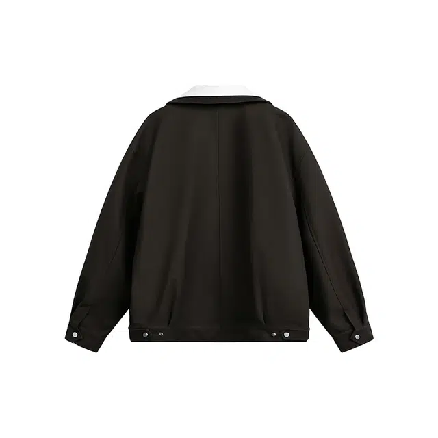 半空山 巴比伦水洗麂皮老钱风假两件美式复古短款保暖舒适休闲百搭哈林顿飞行员教练夹克 男女同款