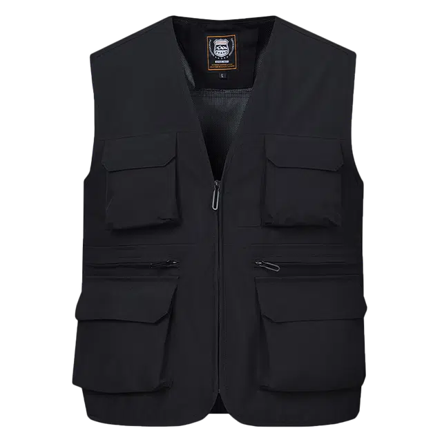 海尔斯 户外速干钓鱼简约百搭马甲 男款