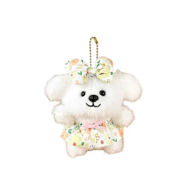 心水好物 萌趣蝴蝶结小狗玩偶公主裙小狗公仔包包挂饰#好运 毛绒 挂件 男女同款情侣款