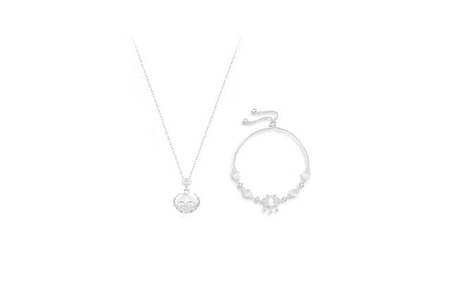 尚银福 好运如意平安锁 新中式复古国风小众设计长命锁 民族风轻奢精致时尚优雅高级感日常百搭可爱风小香风锁骨链 合金 项链 女款