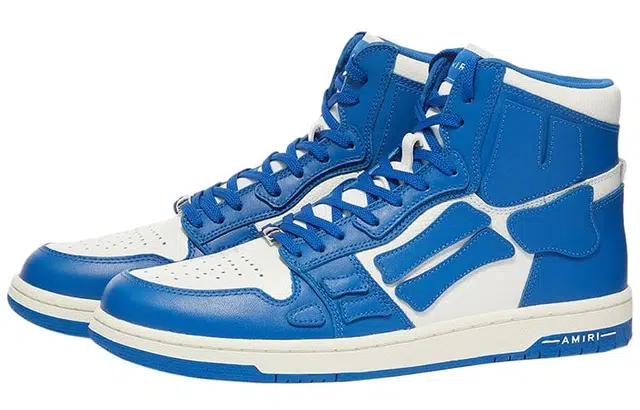 AMIRI Skel-Top Hi Blue White