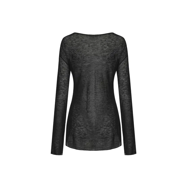 RUOHAN AW25 BLACK ALBA TOP