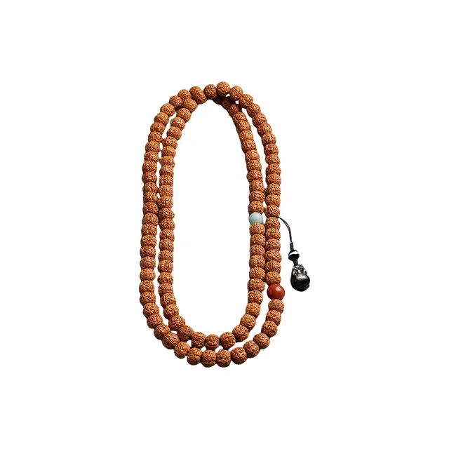 茂琼 财源广进平安喜乐万事顺遂新中式国风佛珠文玩六瓣配饰黑曜石貔貅复古时尚禅意高级文玩#好运 金刚菩提 手串 男女同款情侣款