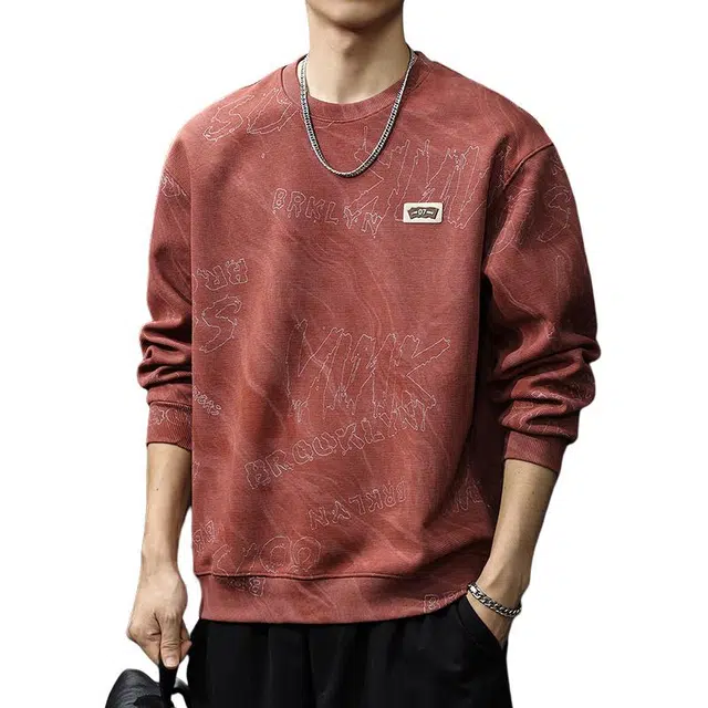 前进牛 美式复古经典潮流休闲卫衣 男款