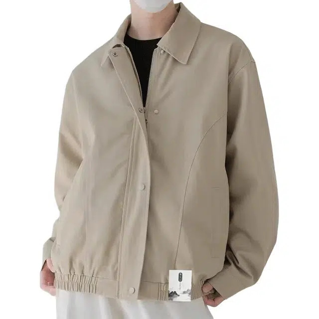 【复古机车飞行员工装】布客行 做旧水洗皮质感低调奢华永恒经典设计不羁狂野亲肤柔软面料挺括有型摩登高街风格夹克 男女同款