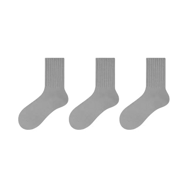 潇潇玲珑阁 舒适防脚臭吸汗抗菌无骨运动透气堆堆中筒袜 女款 组合装