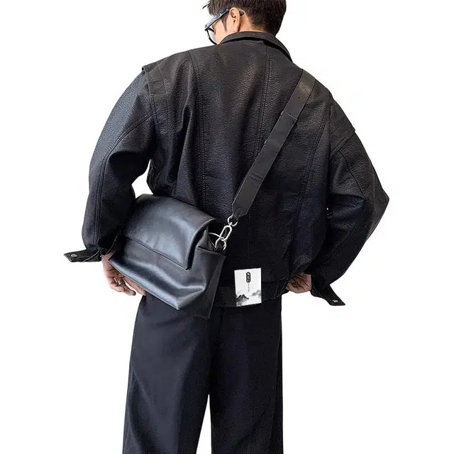 【复古做旧美拉德色系机车外套】布客行 酷飒不羁狂野硬朗摇滚叛逆霸气有型基础防风宽松短款潮酷前卫翻领百搭皮衣夹克 男女同款