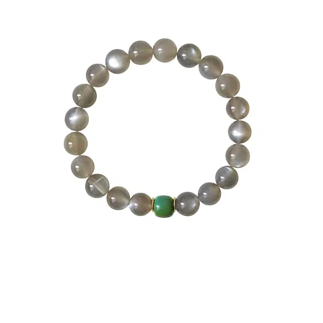 仙园韵 【苍灵晖】新中式招财转运高级轻奢烟灰转运串珠 招财纳福 金榜题名 事业有成 水逆退散好运 白水晶 手串 男女同款情侣款