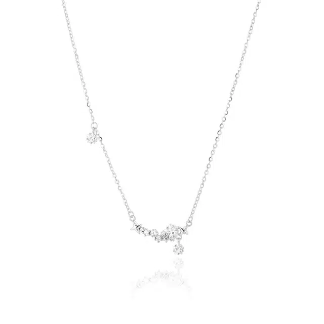 眰恦 闪耀流星雨  轻奢时尚设计 幸运星 高级清冷感 精致优雅 小众锁骨链#好运 琉璃 项链 男女同款情侣款