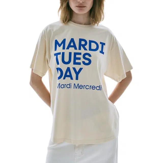MARDI MERCREDI TSHIRT DU MARDI_BUTTER BLUE FW25T