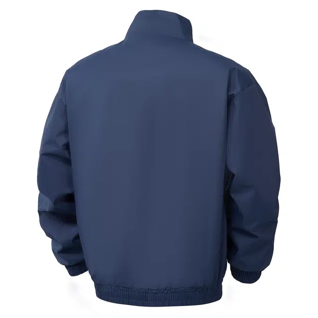 巴塞罗那足球俱乐部 纯色无性别主义防风透气保暖耐磨工装教练飞行员外套宽松高街复古老钱风舒适长袖简约休闲痞帅立领夹克 男女同款