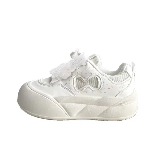 拾伍象 时尚小众百搭简约女鞋清新蝴蝶小白鞋学生 板鞋 女