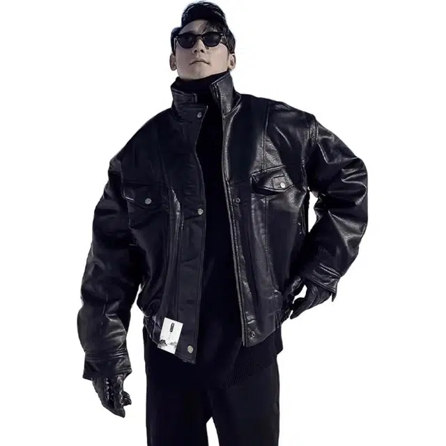 【美式复古短款廓形机车皮衣】布客行 痞帅狂野硬朗摇滚叛逆霸气柔软顺滑细腻挺括有筋骨感防水防风百搭翻领外套夹克 男女同款