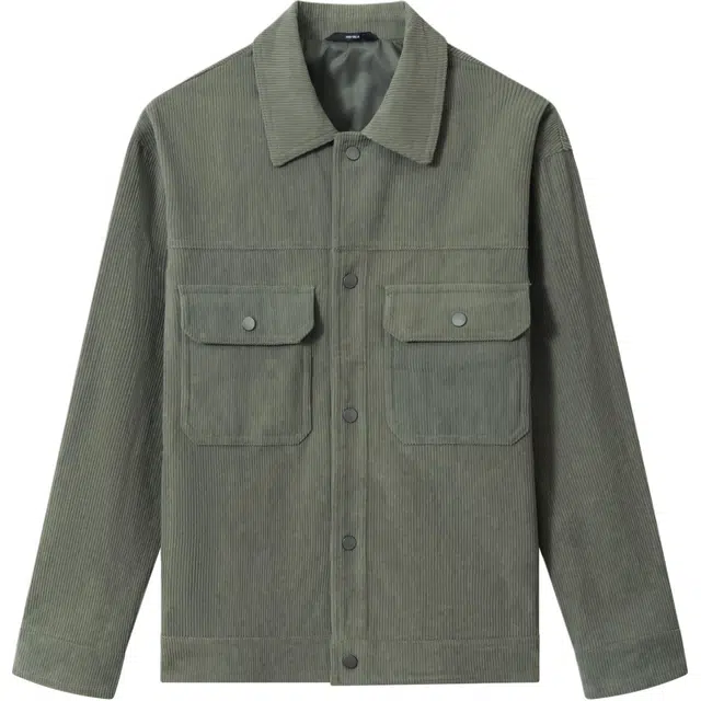 红豆 复古灯芯绒坑条纹理有型易打理耐磨翻领口袋纽扣茄克衫外套夹克 男款