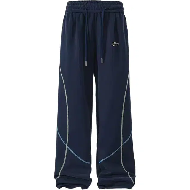 爱肯 美式复古高街无性别主义简约纯色高级设计感线条百搭宽松时尚户外运动风潮流透气垂感直筒长裤休闲裤 男女同款