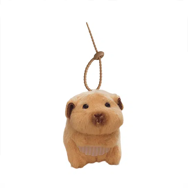 心水好物 呆萌款围兜仓鼠玩偶玩具公仔 毛绒 挂件 男女同款情侣款