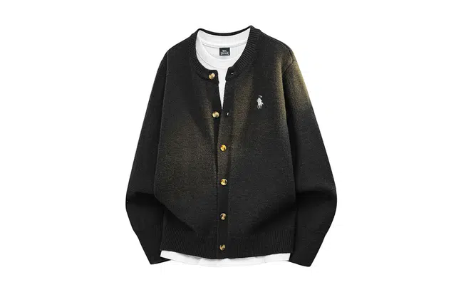 Lonsdale Retro Sickle Embroidered Cardigan