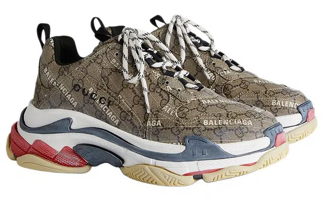 Gucci x Balenciaga Triple S Brown