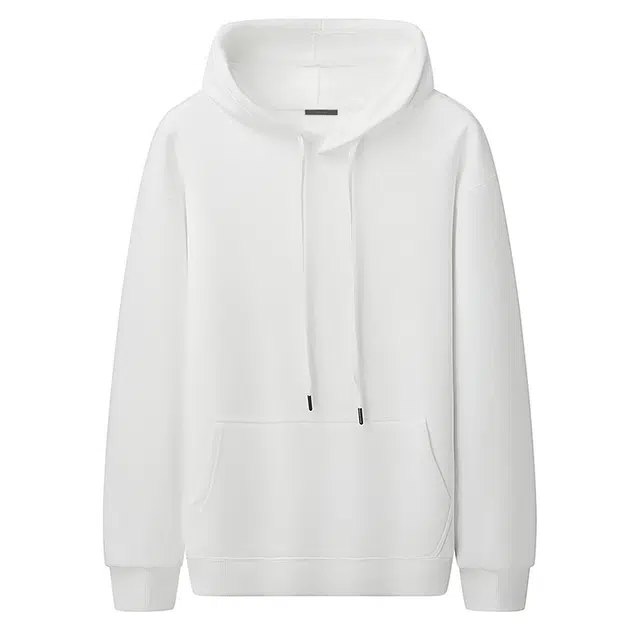 太子龍 重磅加绒连帽落肩宽松加厚纯色打底中性风卫衣 男女同款