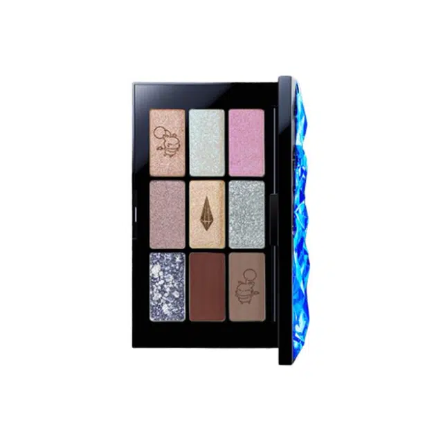 植村秀 蓝色水晶九色眼影 不晕染气色