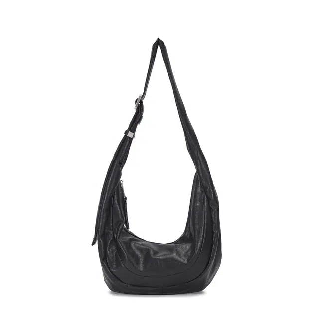 都宝路 质感慵懒风复古通勤简约纯色 合成革 饺子包单肩包 女款 巧克力/橄榄绿/黑色