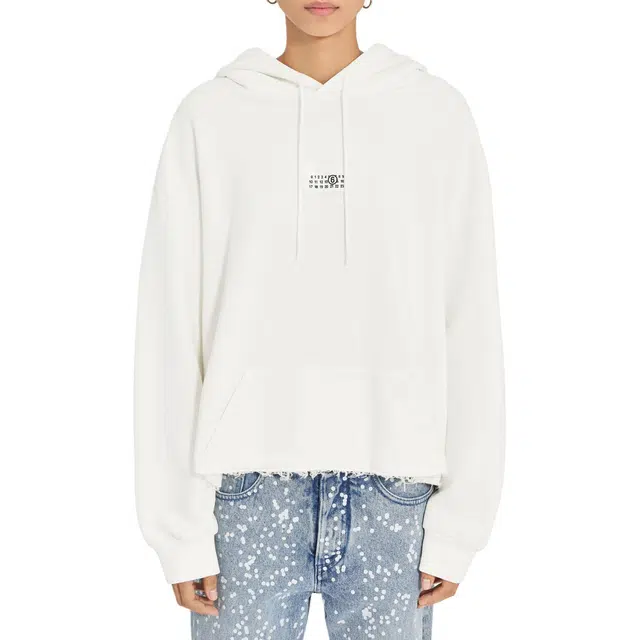 MM6 Maison Margiela FW25 Logo Kangaroo Pocket Hoodie