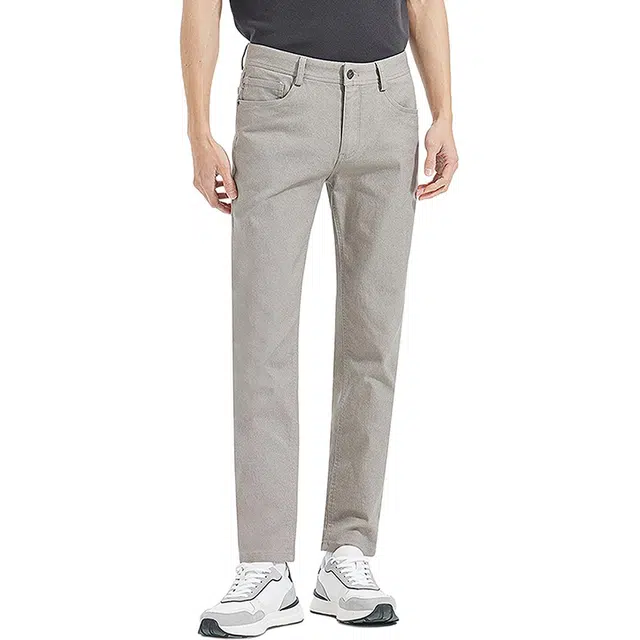 利郎 都市通勤纯色侧翻插袋修身款商务质感弹力秋季休闲裤 男款