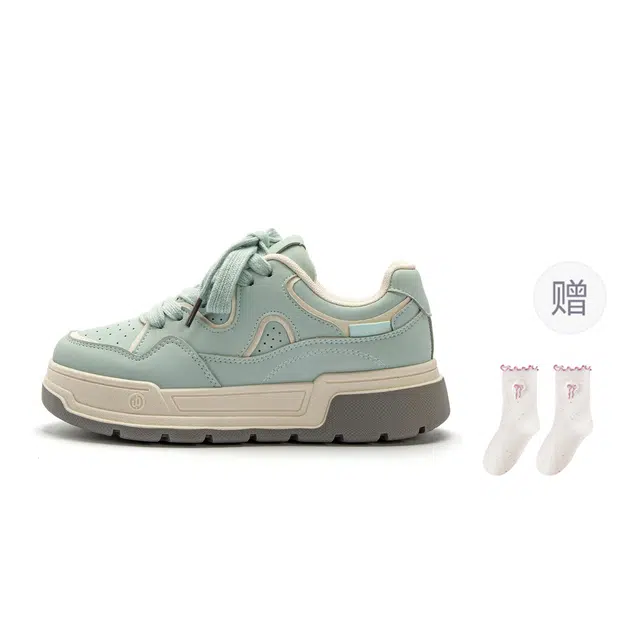 乐乐鱼 厚底百搭小众时尚通勤 低帮 板鞋 女