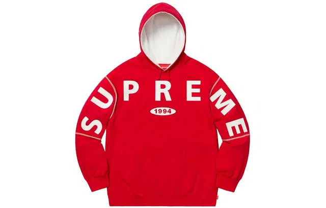 Supreme FW19 Week 1 Spread Logo Hooded Sweatshirt Logo