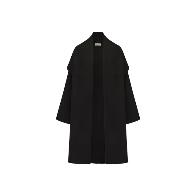 RUOHAN JET BLACK ELIN COAT AW25