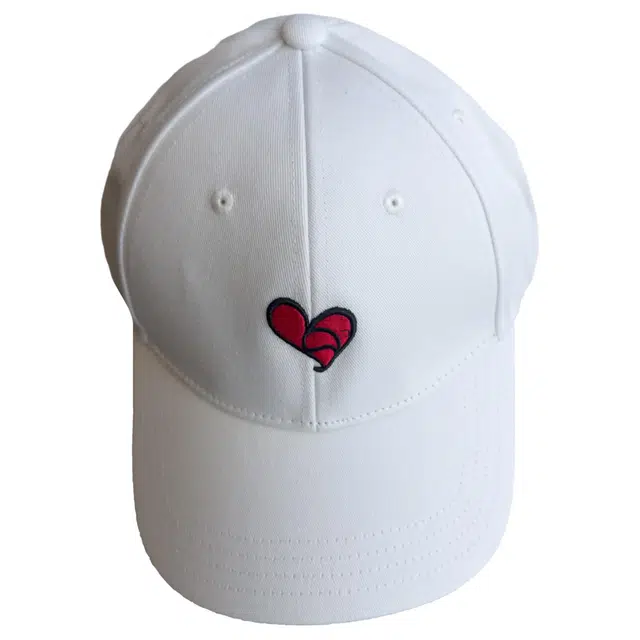 波司登 爱心刺绣纯色户外运动可爱休闲 棉 棒球帽 男女同款情侣款