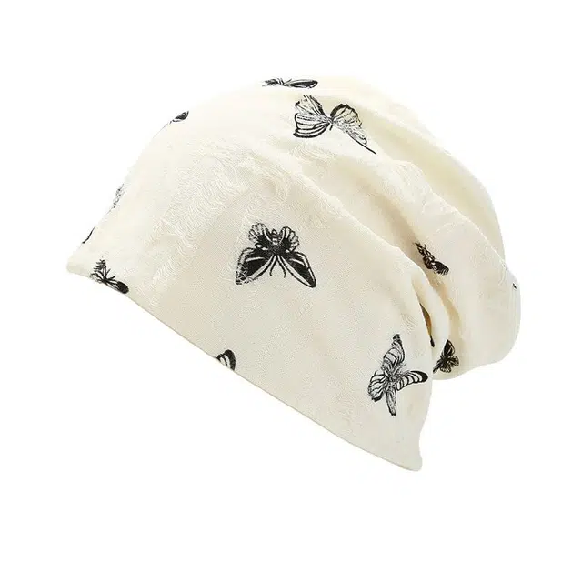 艾佳微 百搭休闲日系蝴蝶大头围氛围感韩版#好运 棉涤 帽子 男女同款情侣款