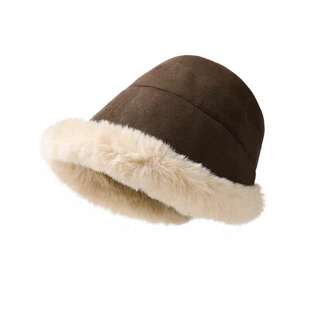 稻草人 毛绒绒保暖加厚 防风护耳 时尚百搭显脸小 聚酯纤维 渔夫帽 女款