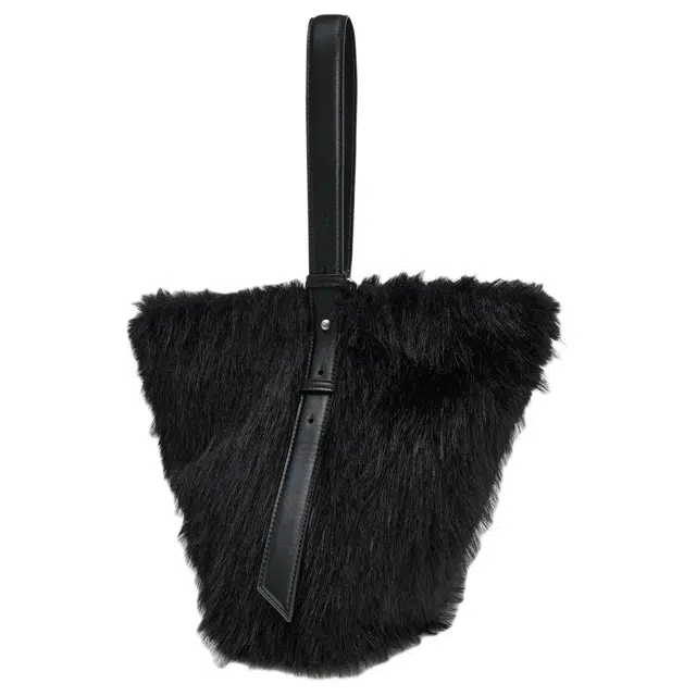 ZARA Metal Detail Bucket Bag Black