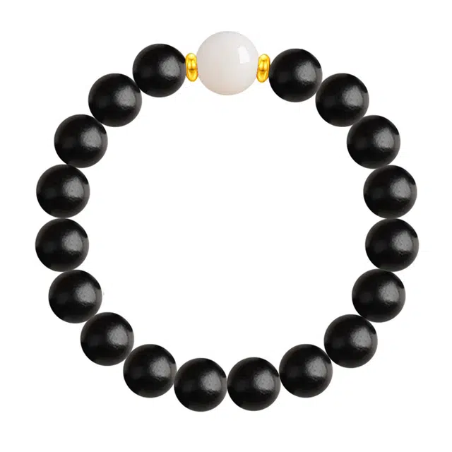 琛宬 时来运转 八方来财一夜暴富吉祥如意可盘玩小众设计感#好运 黑檀 手串 男女同款情侣款