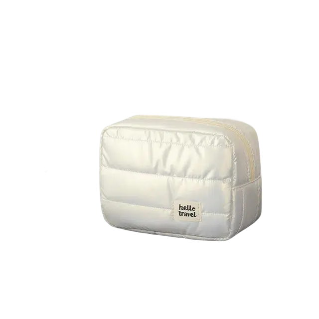 艾情草之恋新款高级感大容量羽绒服料化妆包便携式防水收纳袋旅行洗漱包 防尘收纳便携防水保温防摔防泼水
