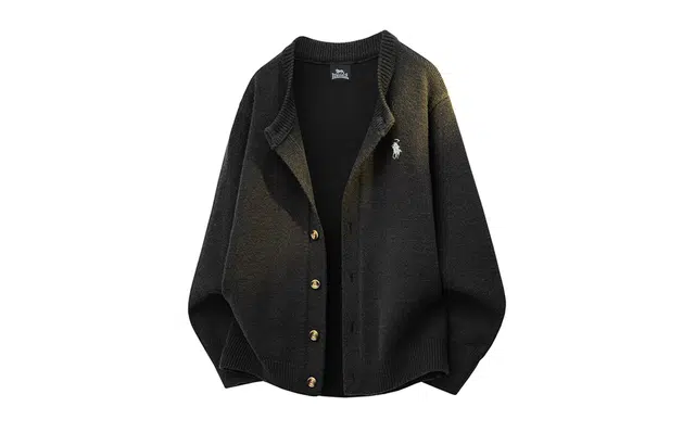 Lonsdale Retro Sickle Embroidered Cardigan